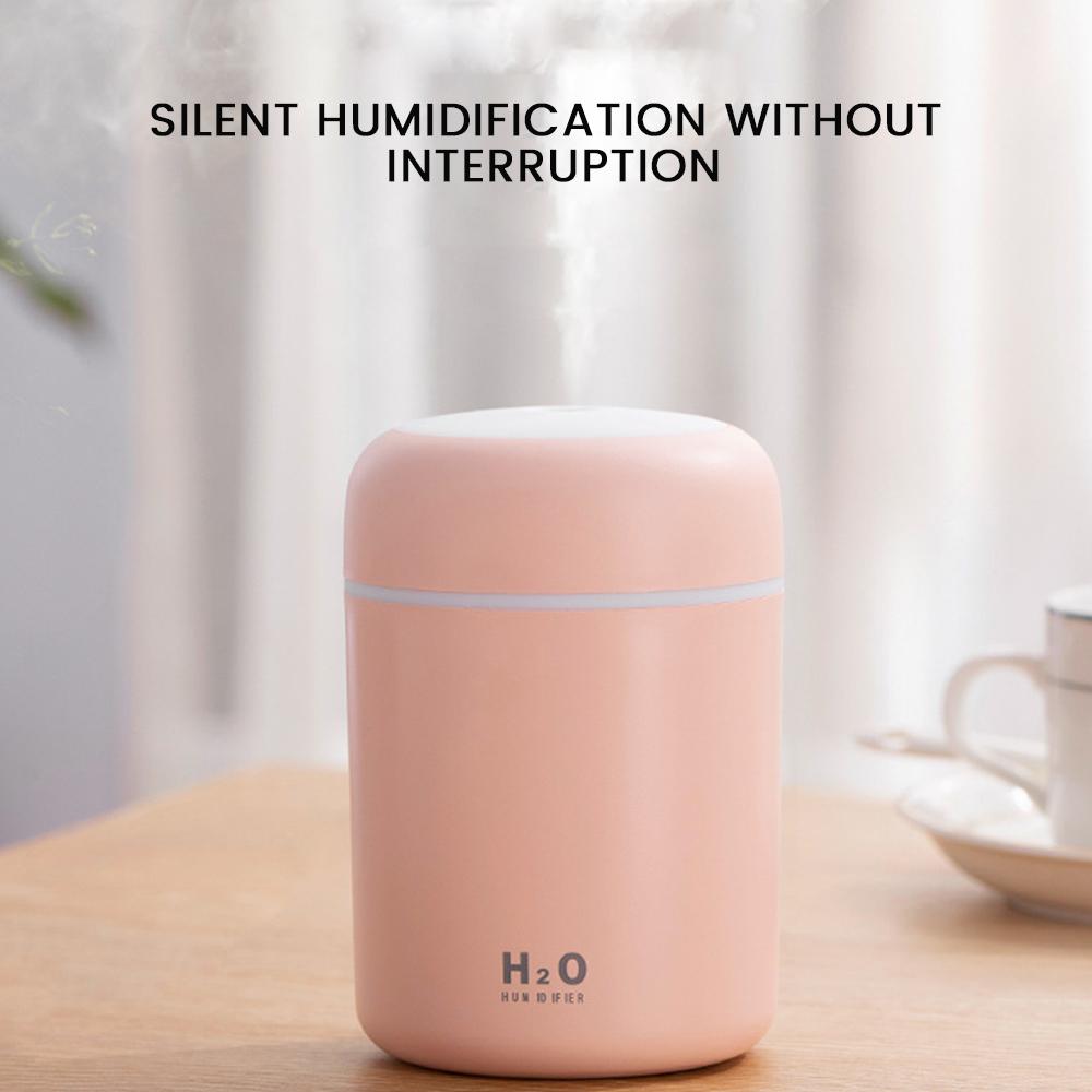 Máy Phun Sương Tạo Ẩm Không Khí 300Ml Siêu Âm Tinh Máy Khuếch Tán Tinh Dầu USB Thoáng Mát Phun Sương Tạo Máy Lọc Xông Phòng Cho Xe Hơi Tại Nhà