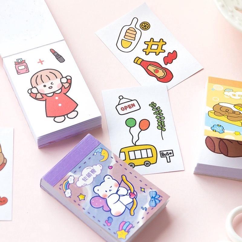 Sổ 50 trang stickers độc đáo dễ thương - MiuSua