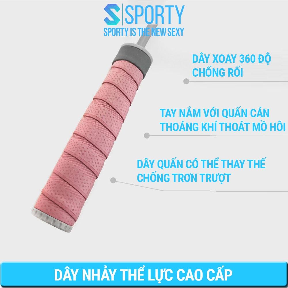 Dây nhảy thể lực SPORTY TS85 hỗ trợ giảm cân tập boxing, thể hình