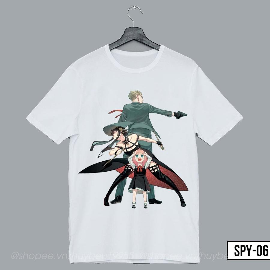 Áo thun Spy x Family, áo phông Anya, Loid, Yor anime Spyxfamily unisex chất liệu cotton thoáng mát