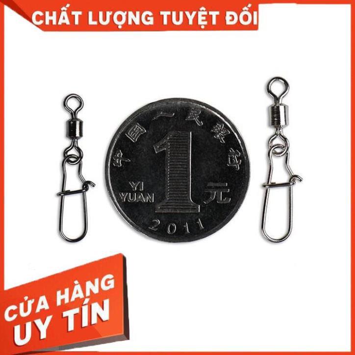 Khóa link Câu Cá Chữ U Chống Xoắn 20 Chiếc Cao cấp Thép Đen siêu Chịu Lực Khóa linh câu cá - Sanami Fishing