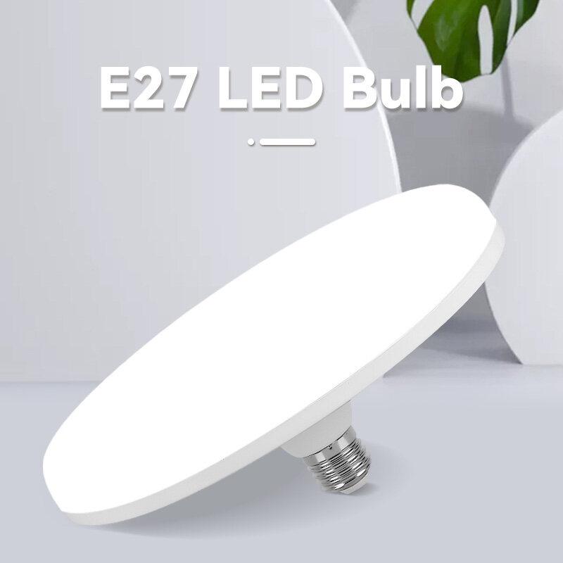 Bóng đèn LED siêu sáng E27 Bóng đèn LED 220V Bóng đèn 20/30/40/50W Đèn UFO Ampoule Bombilla Đèn Led cho chiếu sáng phòng gia đình