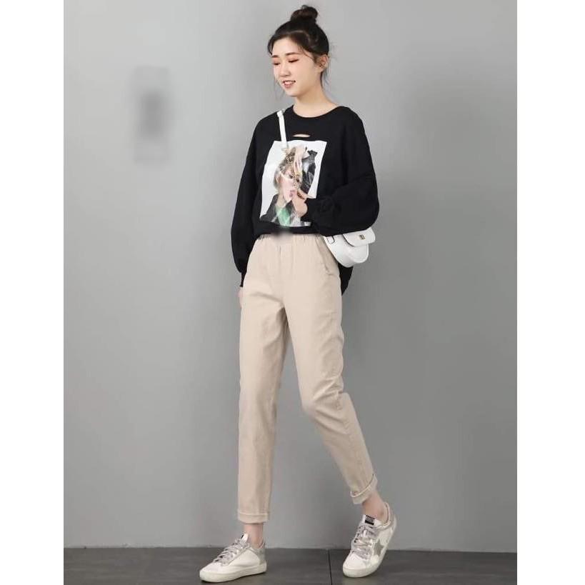 Quần kaki baggy unisex chất kaki dày dặn