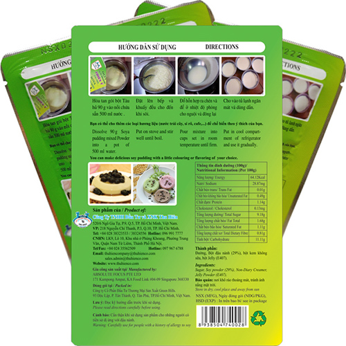 Combo 10 gói - BỘT TÀU HỦ SINGAPORE THIÊN Ý - TÀU HỦ HƯƠNG VỊ THƠM NGON ĐẶC TRƯNG - SOYA PUDDING MIXED - HƯƠNG VỊ THƠM MÁT TỪ ĐẬU NÀNH GIÚP ĐẸP DA - ĐẸP DÁNG