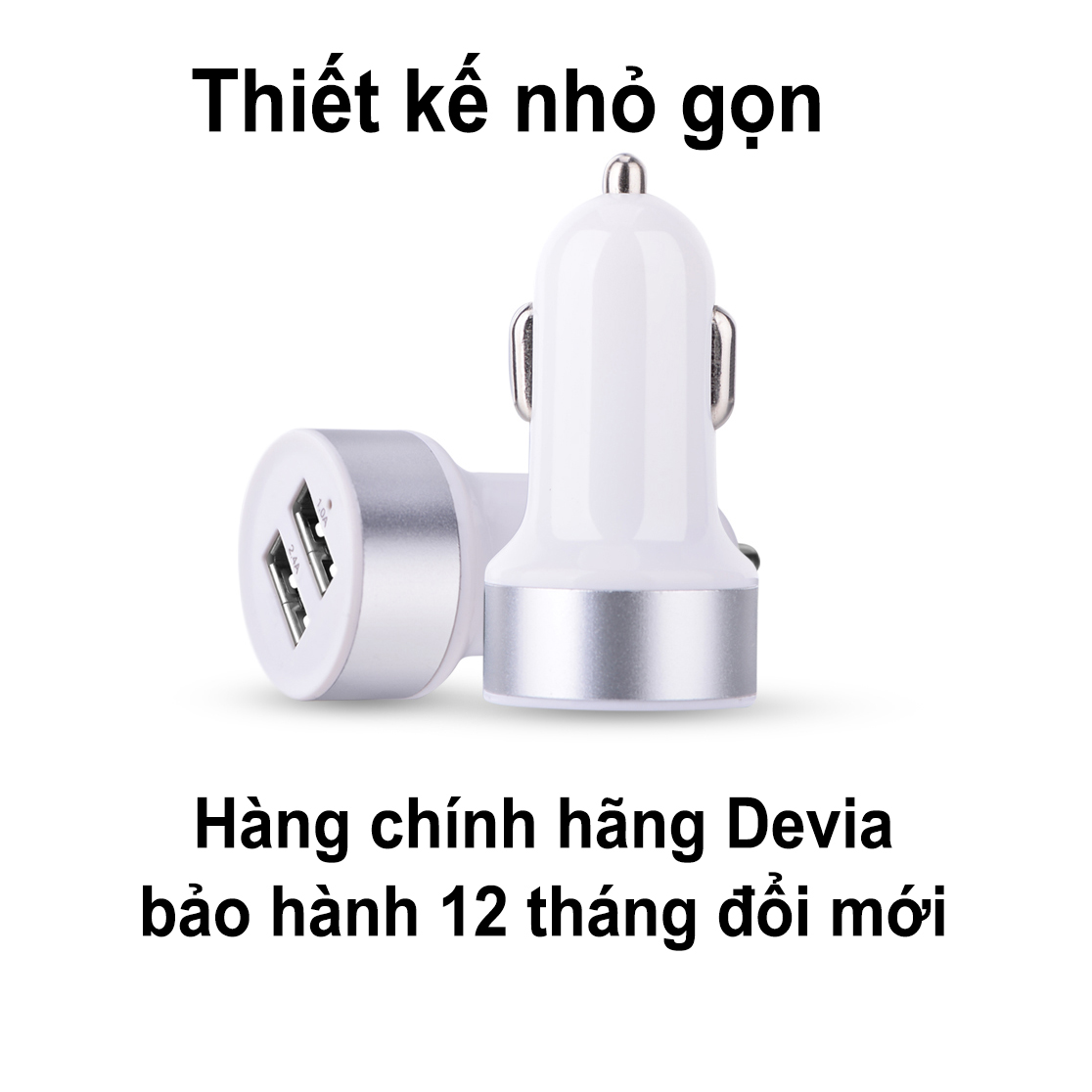 Củ sạc Oto Devia Smart dual USB mini 3,4A