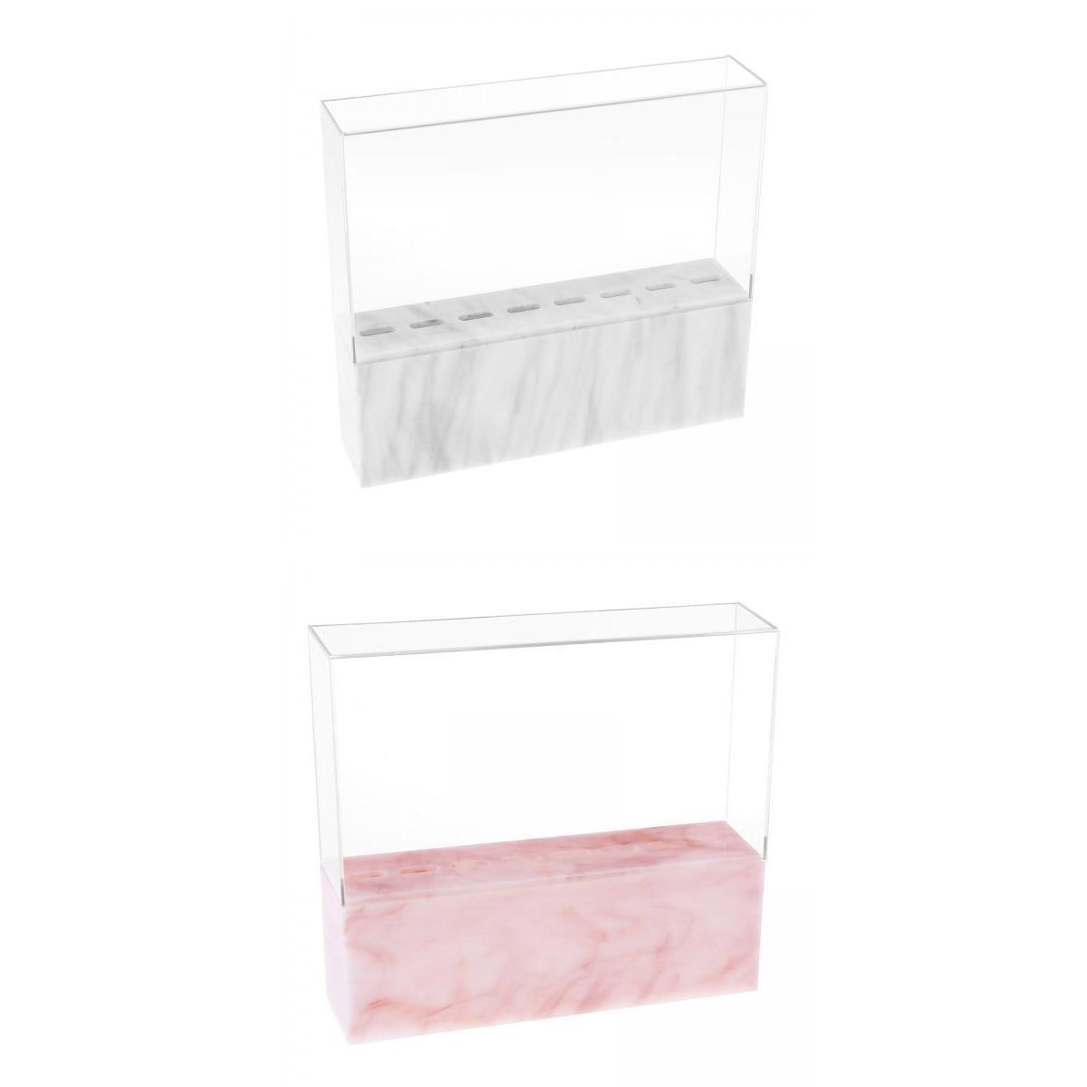 2Pcs Eyelash Grafting Tweezers Acrylic Display Stand Holder Organizers