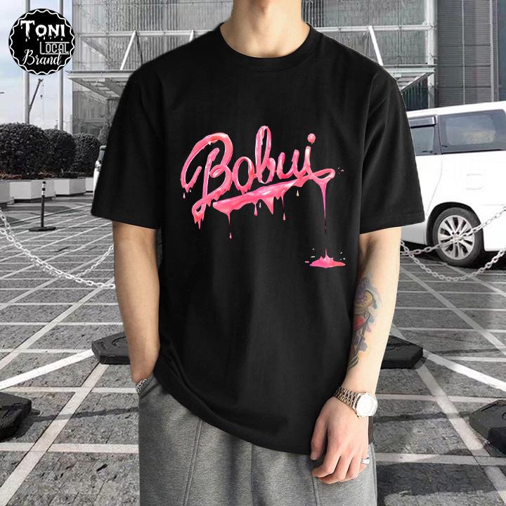 Áo Thun Tay Lỡ Local Brand BOBUI Cotton 100 form rộng nam nữ Unisex