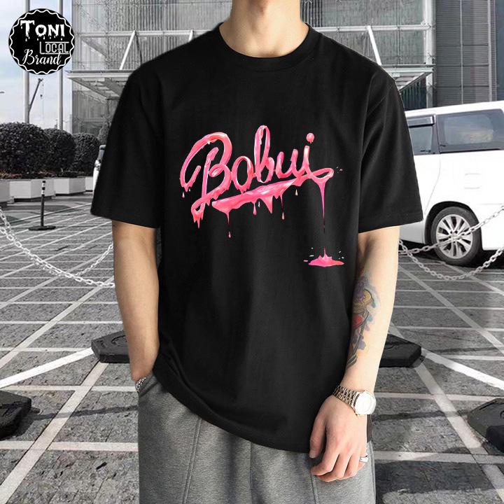 Áo Thun Tay Lỡ Local Brand BOBUI Cotton 100 form rộng nam nữ Unisex (AT2700L - Full Box - Kèm Video Ảnh Thật)