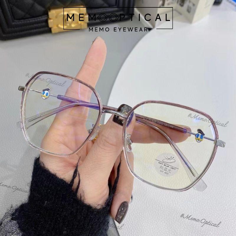 Gọng Kính Cận Hàn Quốc Dáng Vuông Vịt Donald Cao Cấp Memo Eyewear DN202