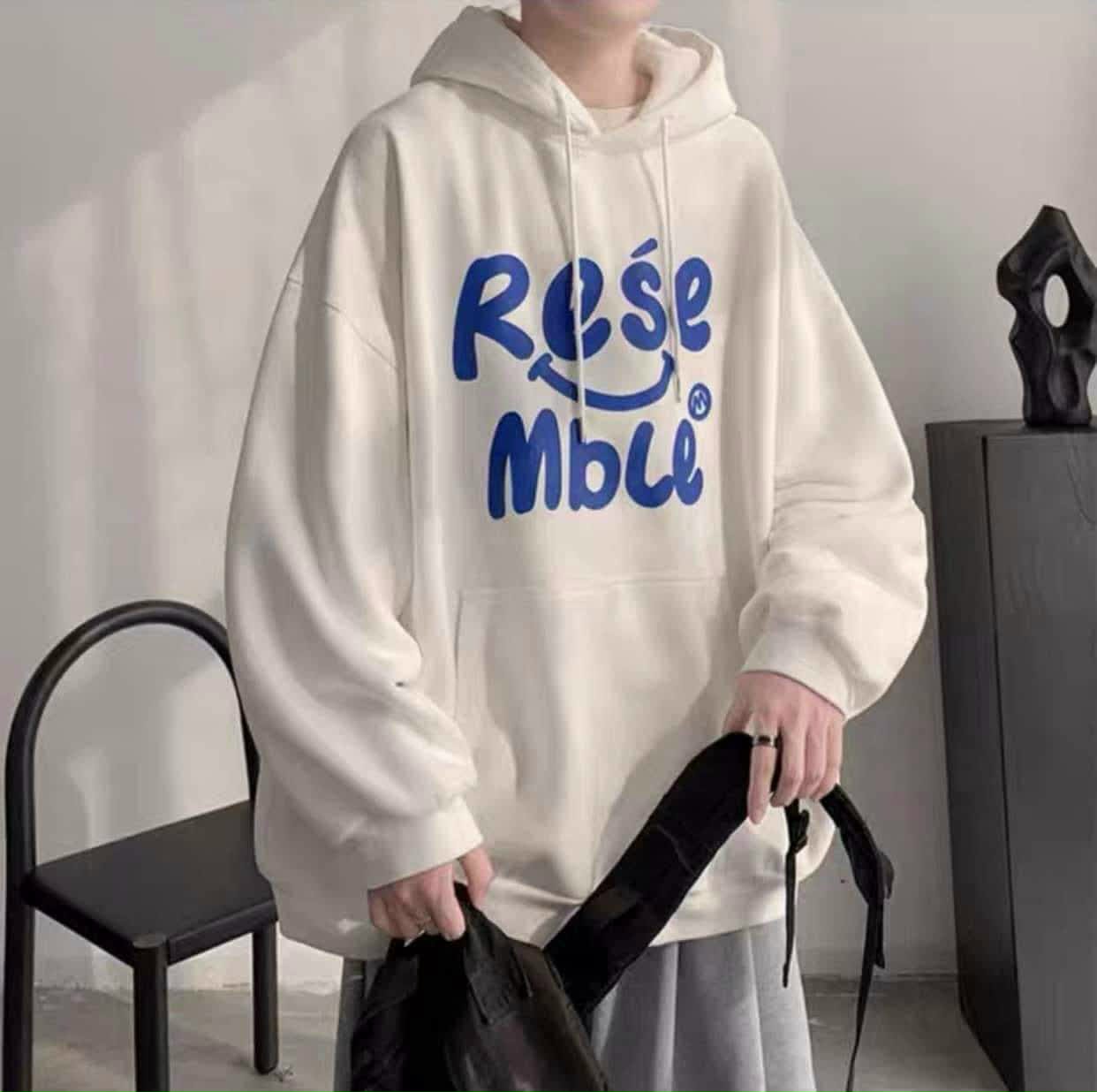 Áo Hoodie Chữ RESE Mble Form Rộng Unisex FREESHIP Khoác Nỉ Thu Đông Nam Nữ Cạp Đôi - Chống Nắng