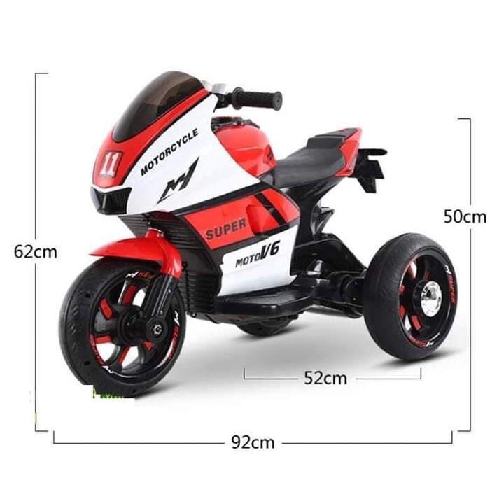 Xe máy điện 3 bánh GP5189 moto đạp ga cho bé vận động ngoài trời (Đỏ-Cam-Xanh dương-Xanh lá)