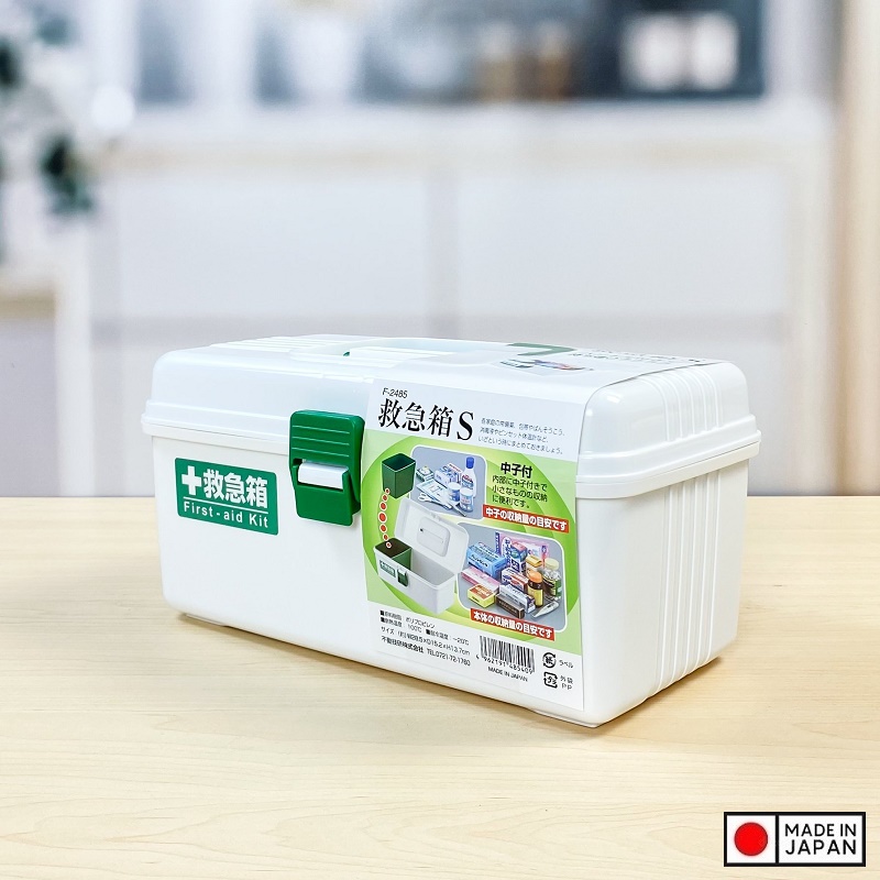 Hộp đựng thuốc & dụng cụ y tế Fudo Giken, thiết kế làm 2 ngăn dễ dàng phân chia đồ - nội địa Nhật Bản