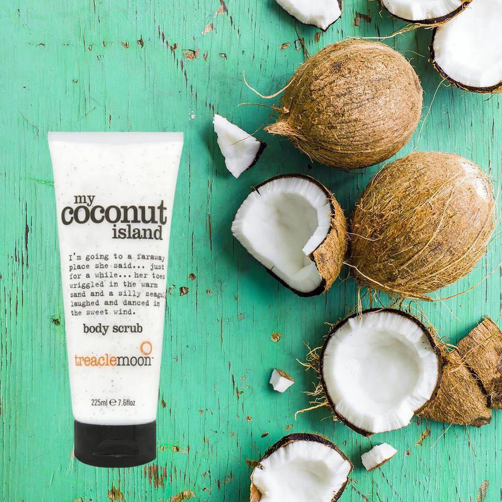 Tẩy da chết toàn thân tinh dầu dừa Treaclemoon 225ml - My Coconut Island Body Scrub