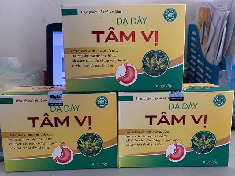 Dạ dày Tâm Vị, hỗ trợ bảo vệ niêm mạc dạ dày, giảm axit dịch vị
