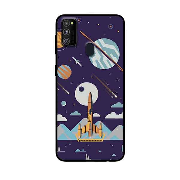 Ốp Lưng in cho Samsung Galaxy M30s Mẫu Vũ Trụ Ánh Sao - Hàng Chính Hãng
