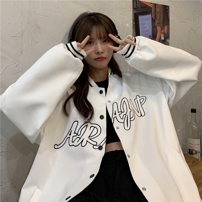 Áo khoác nữ nam bomber unisex gió jacket dù 2 lớp cúc bấm form rộng local brand ulzzang phong cách hàn quốc đep ARAFNP