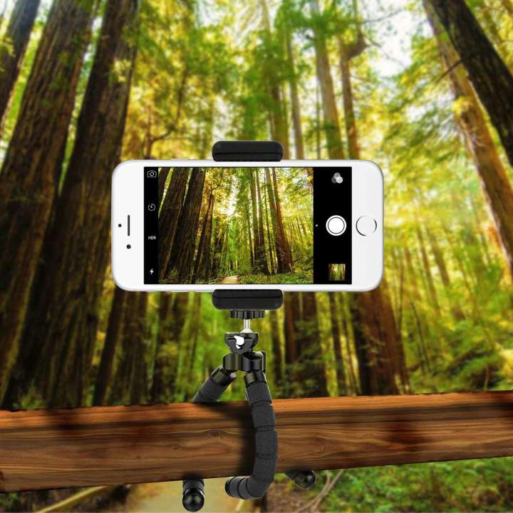 Chân Tripod Mini SEASY SS06 có điều khiển từ xa bằng bluetooth, có thể xếp gọn với 3 chân xoay 360 độ, dành cho smart phone, gopro, Ipad, máy ảnh - Hàng chính hãng