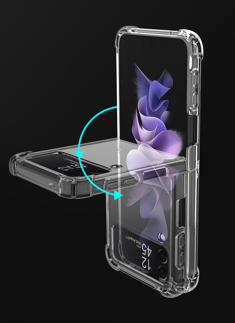 Ốp lưng Trong Suốt dành cho Samsung Galaxy Z Flip 4 Chống Sốc, Chống Ố Vàng - Hàng chính hãng