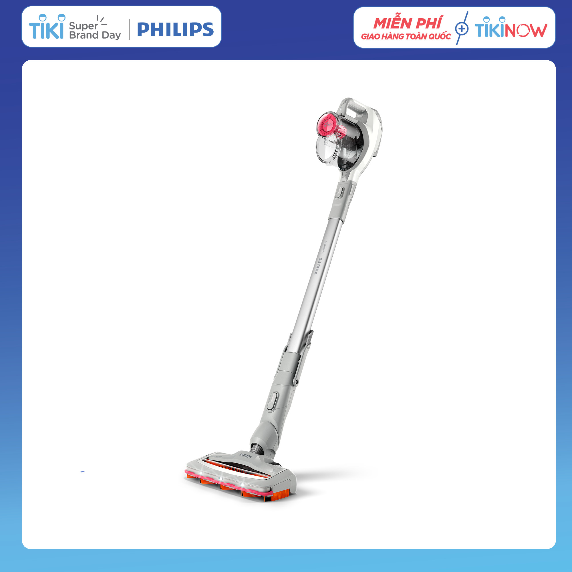 Máy Hút Bụi Không Dây Có Cán Philips FC6723 - Hàng Chính Hãng