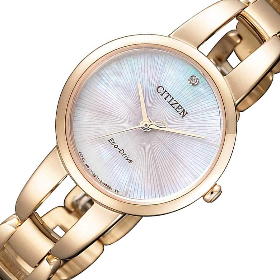 Đồng Hồ Nữ Citizen Dây Thép Không Gỉ EM0433-87D - Mặt Xà Cừ