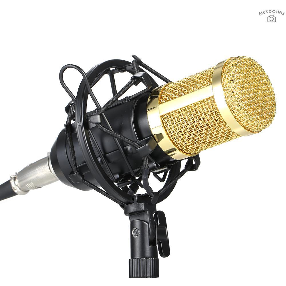 Bộ Micro Thu Âm Bm800 Chuyên Nghiệp Có Thể Điều Chỉnh Kèm Phụ Kiện