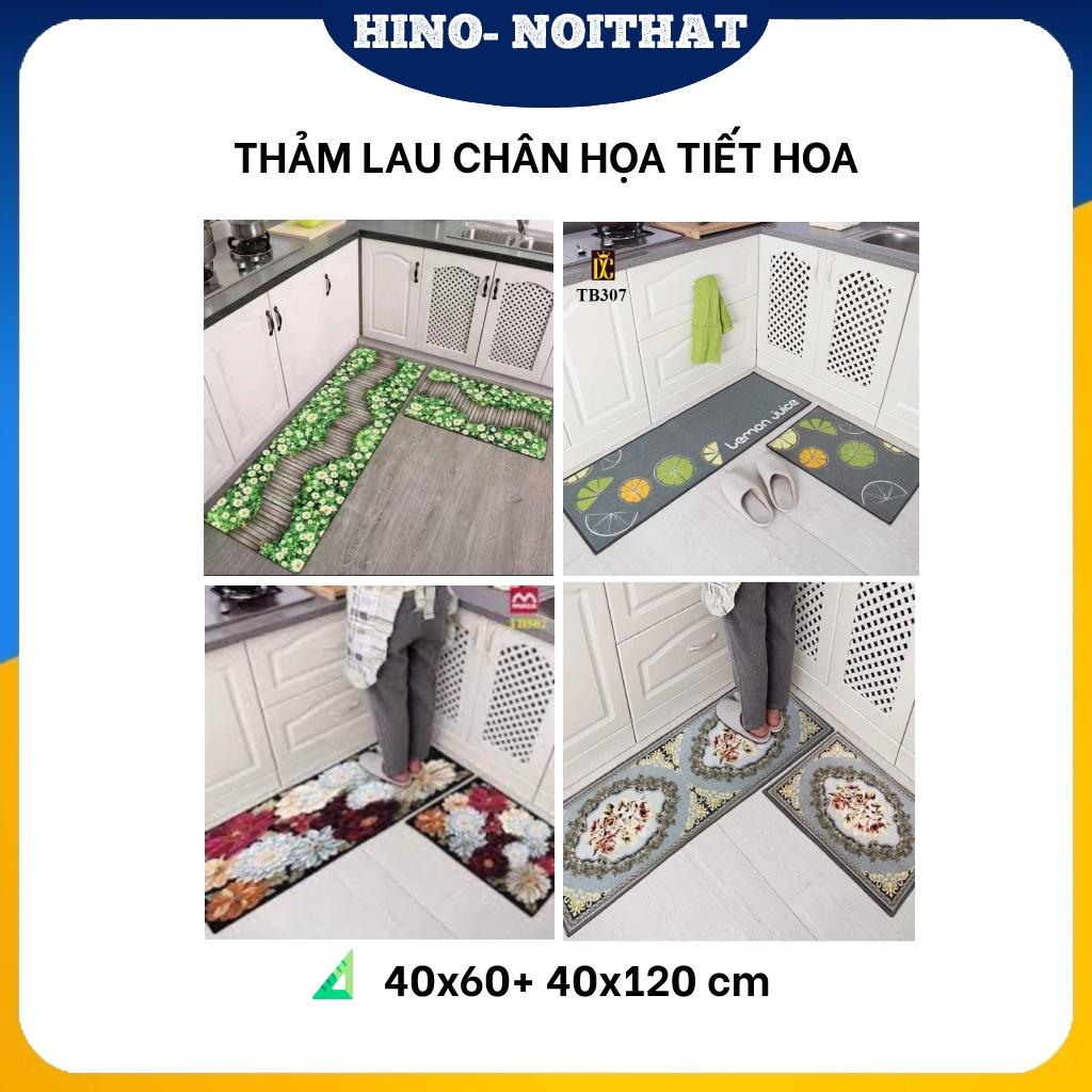 Thảm chùi chân, thảm trải sàn bếp, phòng khách họa tiết hoa giá rẻ