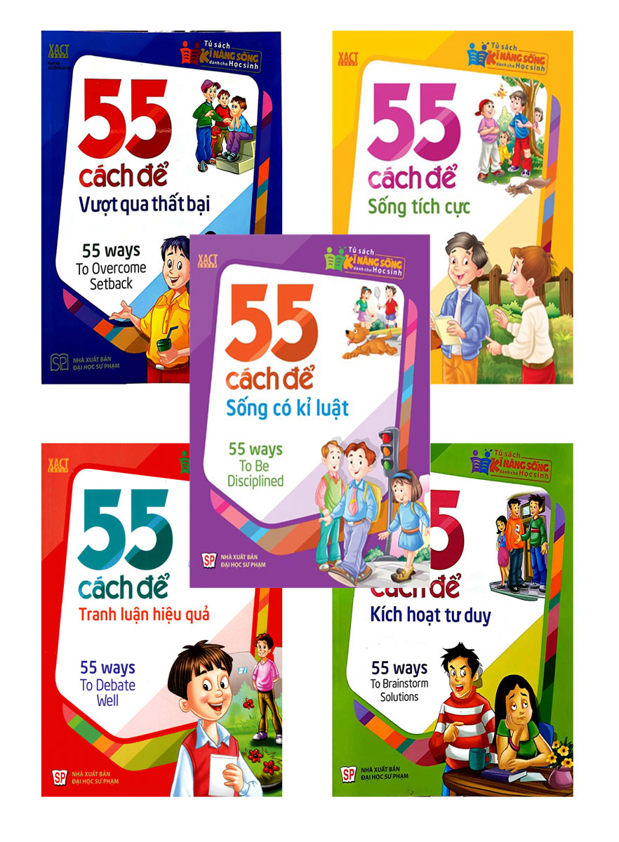 Combo TSKNDCHS 55 Cách: Để Vượt Qua Thất Bại + Để Sống Tích Cực + Để Sống Có Kỉ Luật + Để Kích Hoạt Tư Duy + Để Tranh Luận Có Hiệu Quả