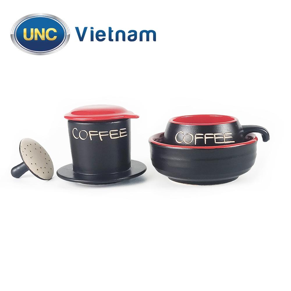 Bộ Phin Cà Phê Sứ UNC Việt Nam - Sử dụng bát giữ nhiệt, nhiều màu sắc, đủ món, pha cafe sẽ ngon hơn