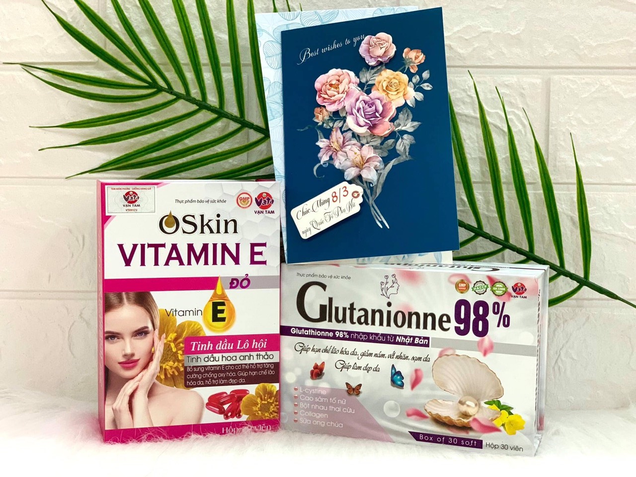 Viên uống trắng da chống nhăn,giảm nám,sạm da ,cải thiện trạng thái suy giảm nội tiết tố nữ GLUTANIONNE 98%