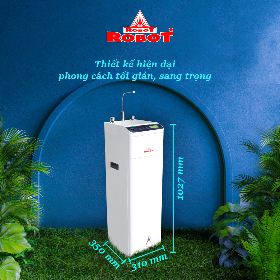 Máy Lọc Nước RO Hydrogen Kiềm Chức Năng Nóng Thông Minh Lạnh ROBOT HydroElite-9 - Hàng Chính Hãng