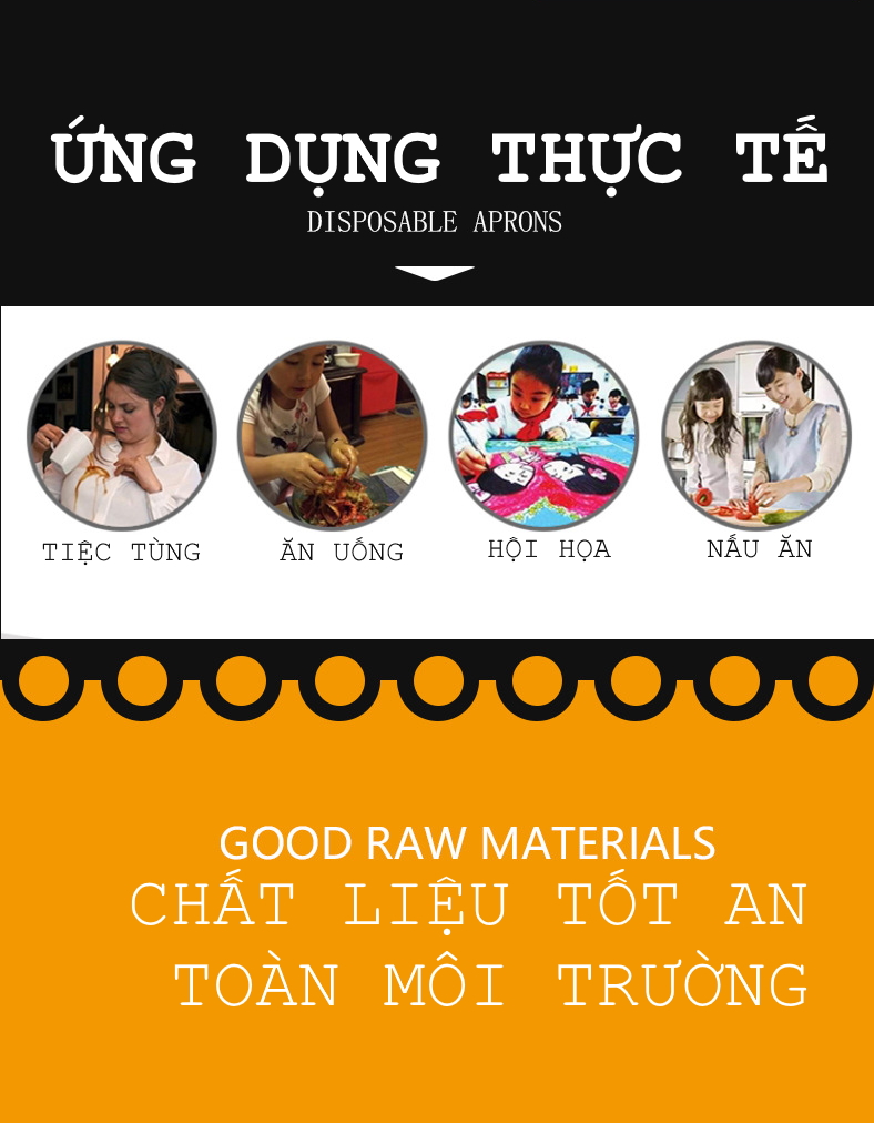 Combo 10c TẠP DỀ DÙNG 1 LẦN. Chất liệu PE nguyên sinh