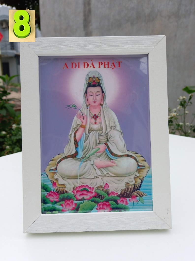 Khung tranh phật giáo để bàn - treo tường cầu bình an