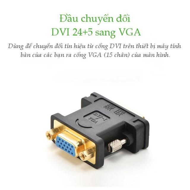 Hình ảnh Đầu chuyển đổi DVI 24+5 đực sang VGA (15 chân) cái UGREEN 20122 - Hàng Chính Hàng