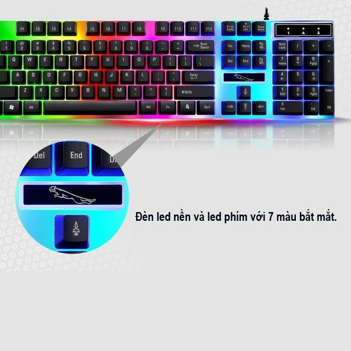 Bàn Phím Giả Cơ GAMING G21 104 Phím Led Gõ Nhạy Tặng Kèm Chuột Quang