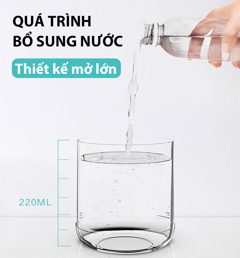 Máy phun sương tạo ẩm xông tinh dầu, ánh sáng LED đèn ngủ không ồn Hàng nội địa trung- MPS02