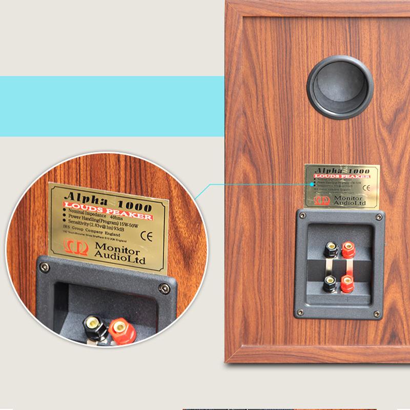 Giá sách 8 inch Loa thụ động Hifi Độ trung thực cao Mặt trước Sốt tại nhà Loa Rạp hát tại nhà Hộp âm thanh Loa máy tính để bàn 150W Màu sắc: Một cặp