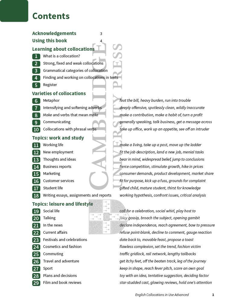 English Collocations In Use Advanced Book With Answers (Vocabulary In Use)
