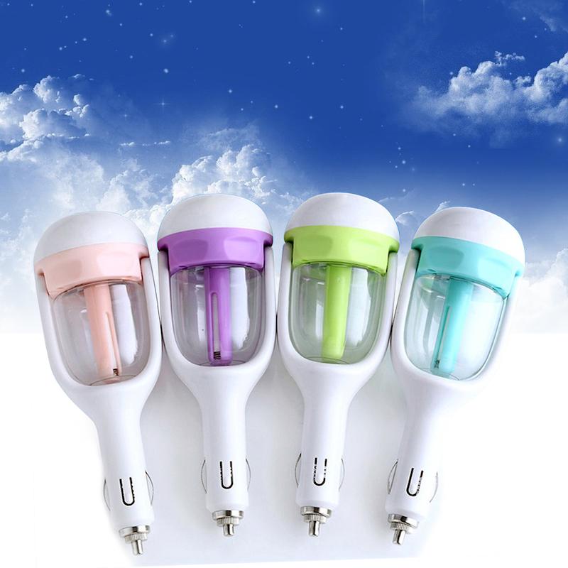 Đèn Led 12V Xe Hơi Nước Phun Sương Tạo Độ Ẩm Mini Máy Lọc Không Khí Thơm Khuếch Tán Tinh Dầu Lộc Không Khí Lọc Máy Lọc Tinh Máy Khuếch Tán Tinh Dầu