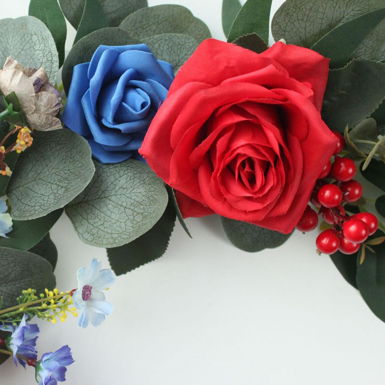 2x Silk Wedding Arch Flowers Kit Fake Flower Row Decoration Reception Window