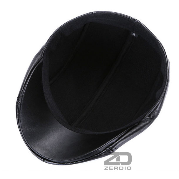 Mũ Nồi Nam Da Cừu, Nón Beret Da Thật Cao Cấp MN035