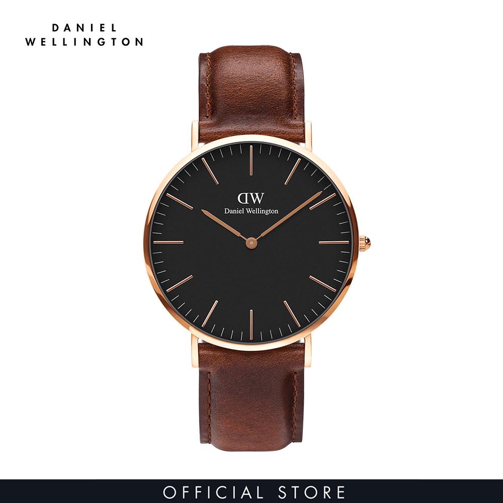 Đồng hồ Nam Daniel Wellington dây Da - Classic St_Mawes 40 mm DW00100124