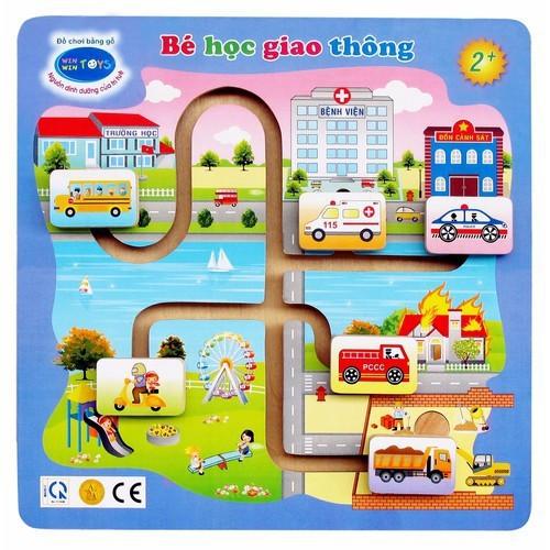 Đồ chơi gỗ Winwintoys - Bé học giao thông 69292