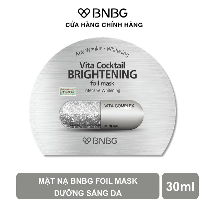 Combo 10 Mặt Nạ Sáng Da BNBG Vita Cocktail BRIGHTENING Foil Mask 30mlx10