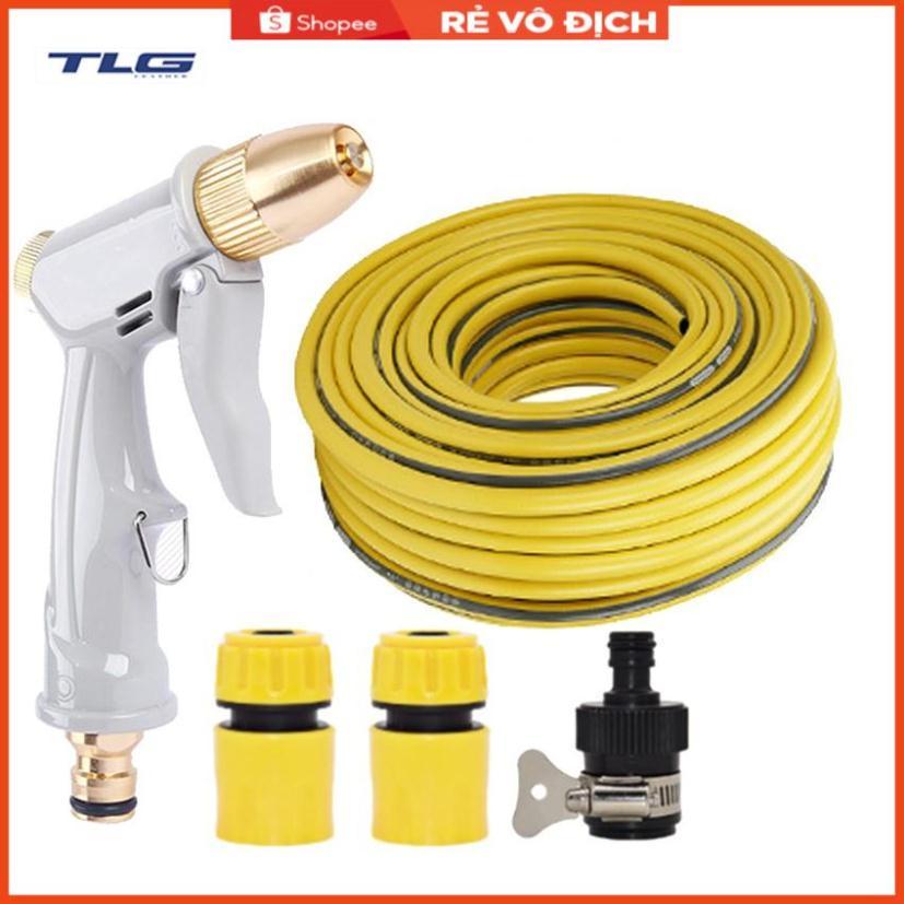 Bộ dây vòi xịt nước rửa xe, tưới cây tăng áp 3 lần, loại 3-5m  206846