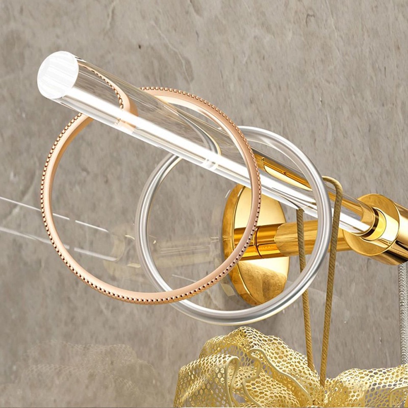Thanh treo khăn nhà tắm Luxury Clear Acrylic Towel Bar Shower Rack