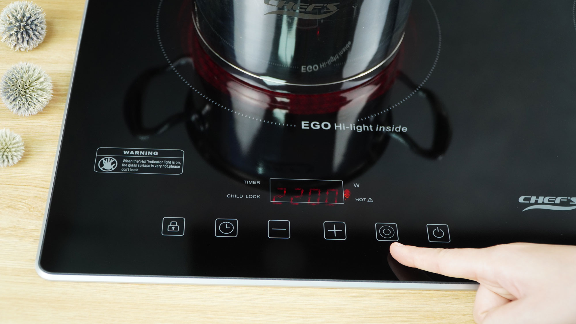 Bếp hồng ngoại đôi Chefs EH-DHL321 - HÀNG CHÍNH HÃNG
