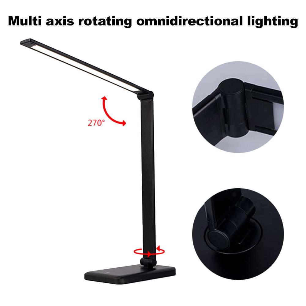 Đèn để bàn Chăm sóc mắt 5V 700LM 26 LED Đèn bàn linh hoạt Cảm biến cảm ứng 10 mức độ sáng với sạc USB