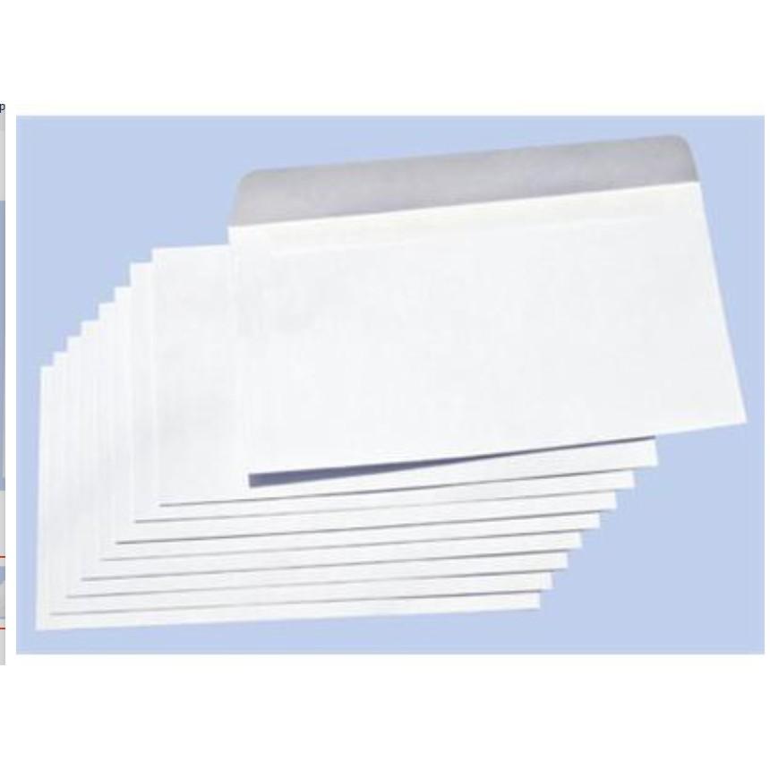 Bao thư trắng KT 12 * 22 - Bao thư văn phòng 100 cái/ xấp