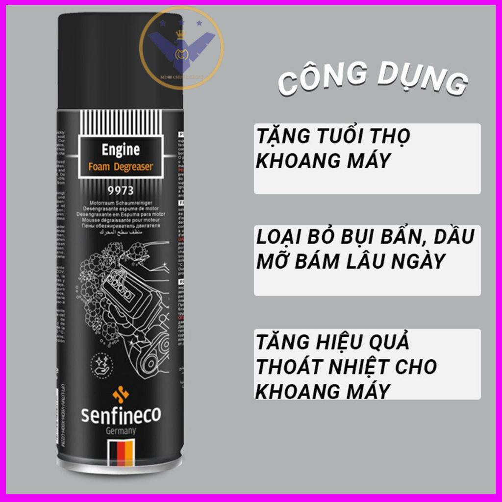 Chai Tẩy Rửa Khoang Động Cơ Dạng Bọt Senfineco 9973 – 500ML Engine Foam Degreaser