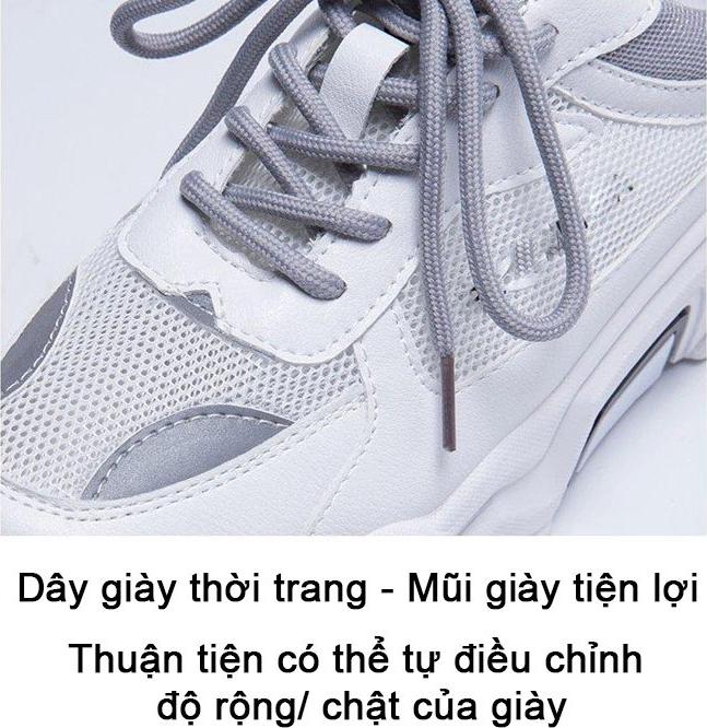 Giày thể thao nữ dành cho học sinh sinh viên thiết kế kiểu dáng phong cách Nhật Bản mã 208